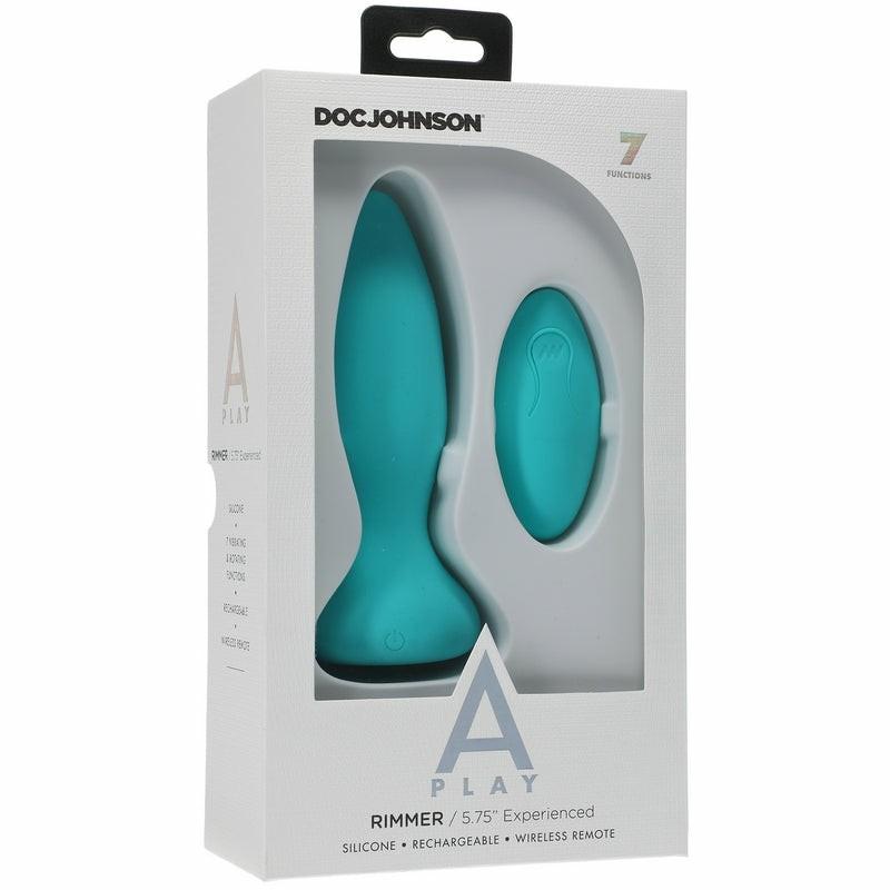 Anal Vibes | A-Play Experienced Rimmer Silicone Teal Anal Plug with Remote Anal Vibes Anal Vibes