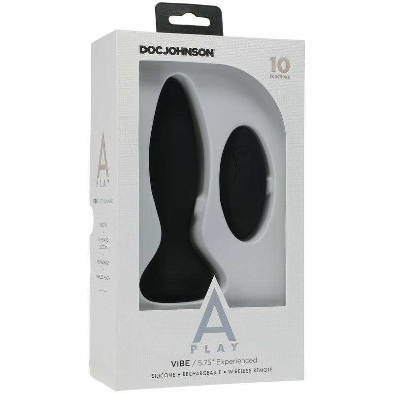 Anal Vibes | A-Play Experienced Vibe Silicone Black Anal Plug with Remote Anal Vibes Anal Vibes