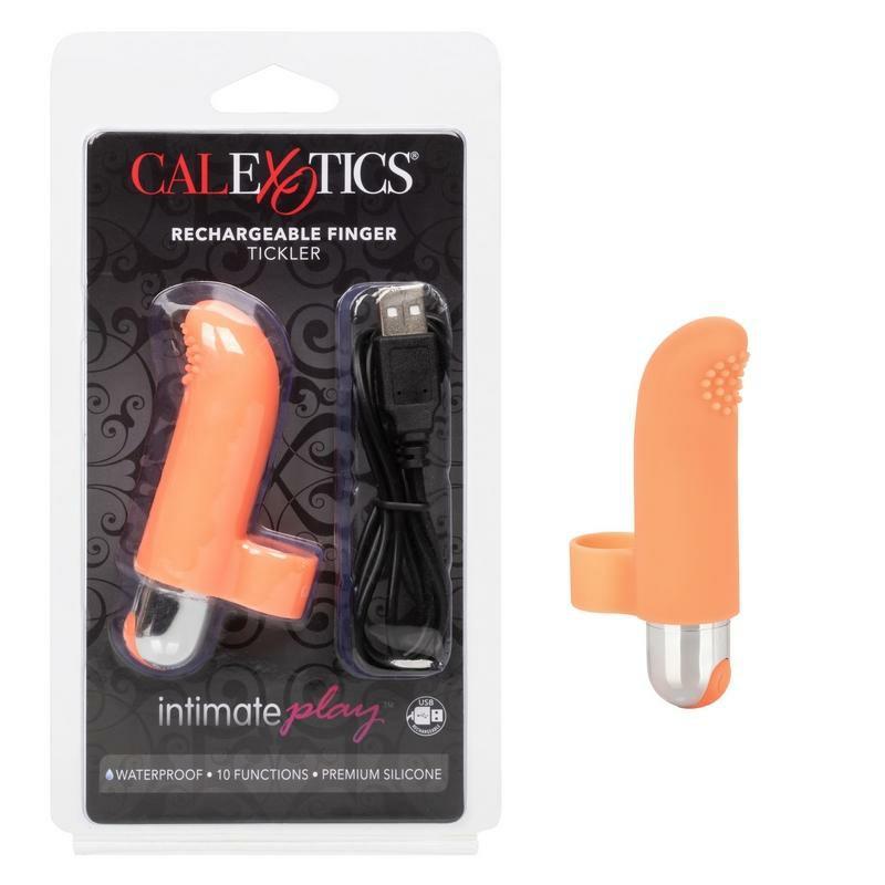 Bullets | Intimate Play Rechargeable Finger Tickler Orange Bullets Bullets