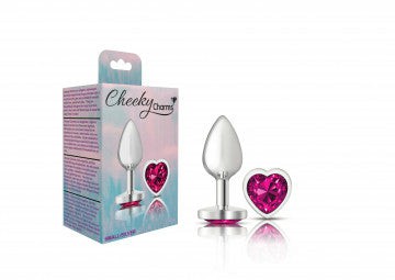 Butt Plugs | Cheeky Charms Silver Metal Heart Gem Butt Plug Anal Toys Butt Plugs