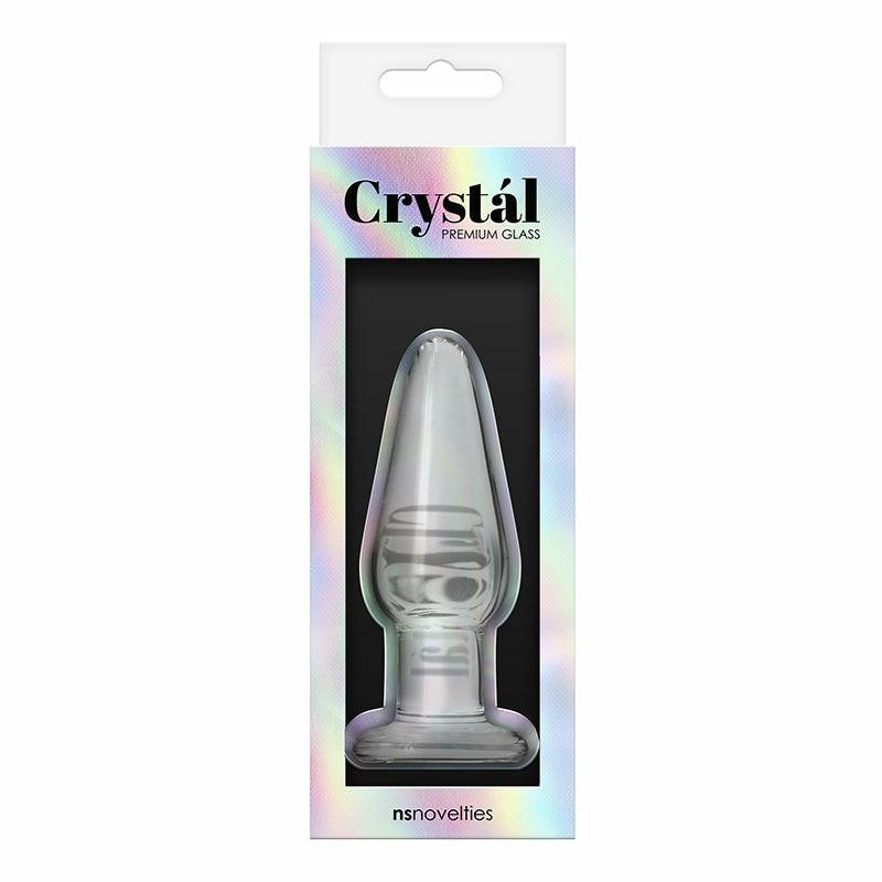 Butt Plugs | Crystal Medium Clear Tapered Plug Anal Toys Butt Plugs