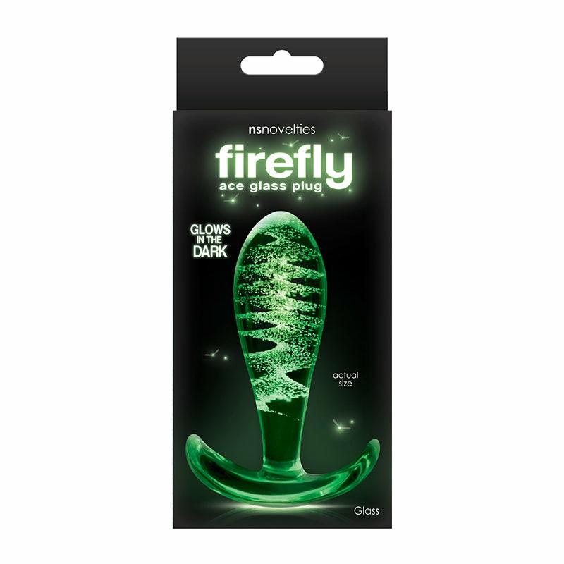 Butt Plugs | Firefly Glow in the Dark Glass Ace Plug Anal Toys Butt Plugs