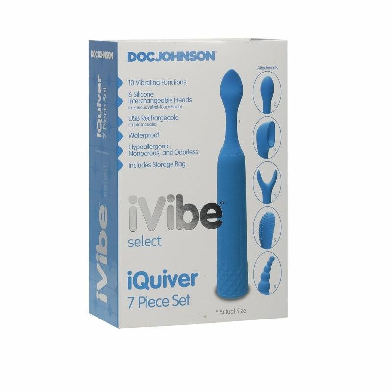 Clitoral Vibrators | iQuiver 7 Piece Set Periwinkle Blue Clitoral Vibrators Clitoral Vibrators