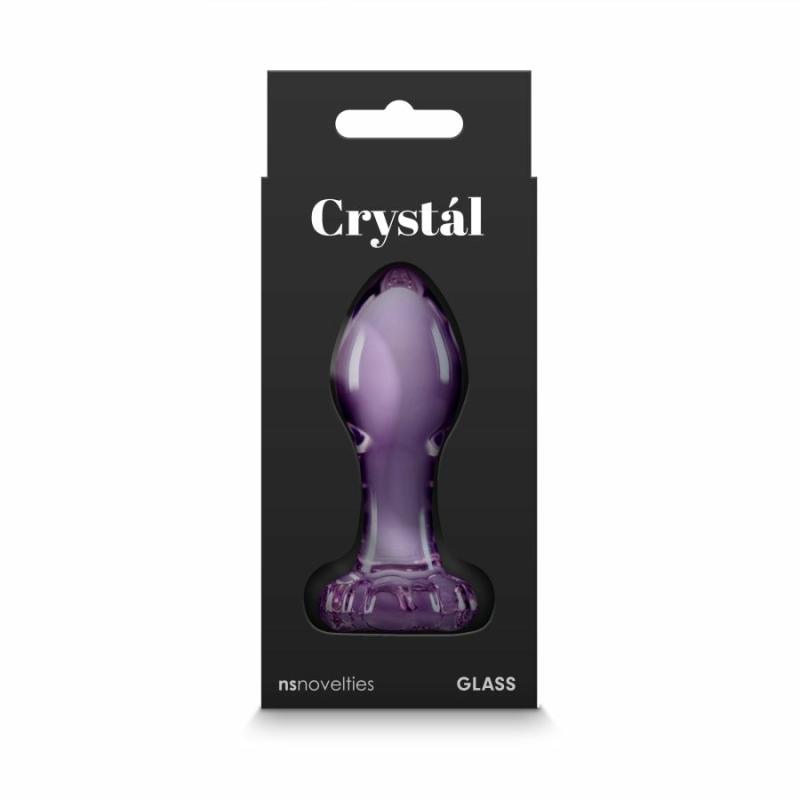 Glass Sex Toys | Crystal Flower Purple Dildos Glass Sex Toys