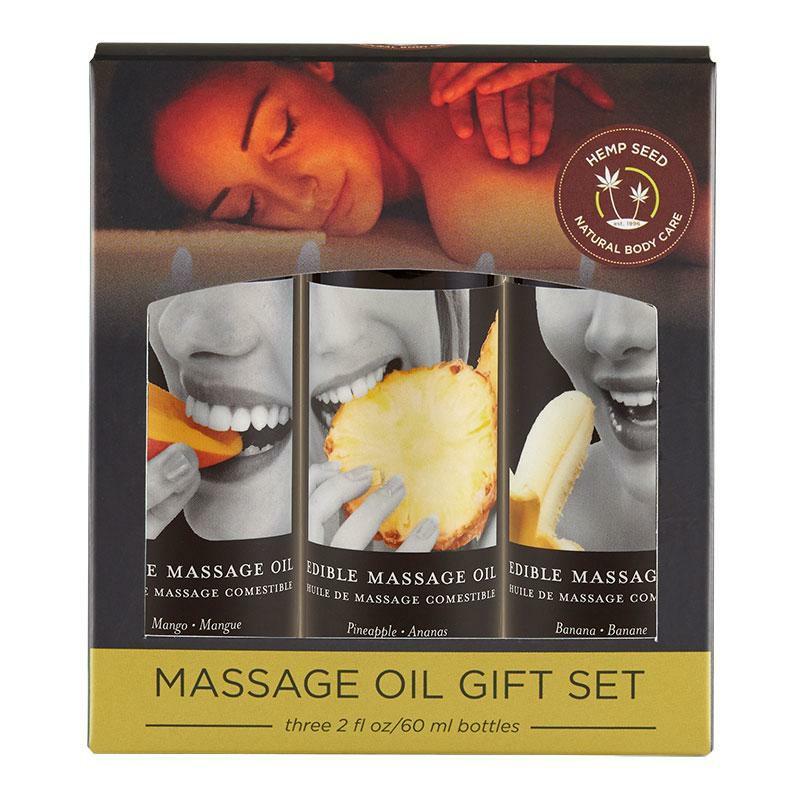 Massage Oils | Edible Massage Oil Gift Set Mango, Banana & Pineapple Lotions Massage Oils