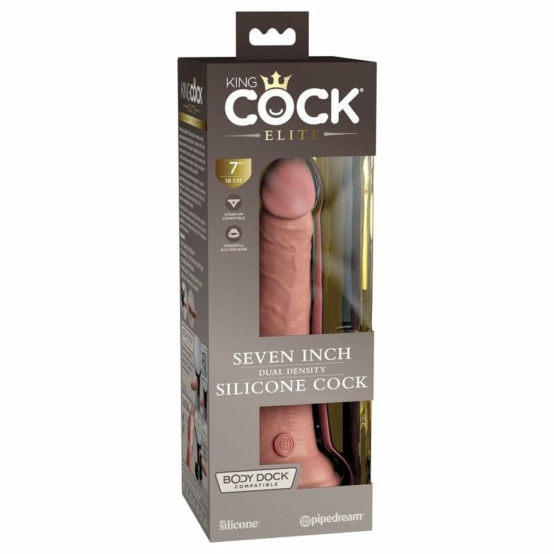 Realistic | King Cock Elite 7” Silicone Cock Light Dildos Realistic