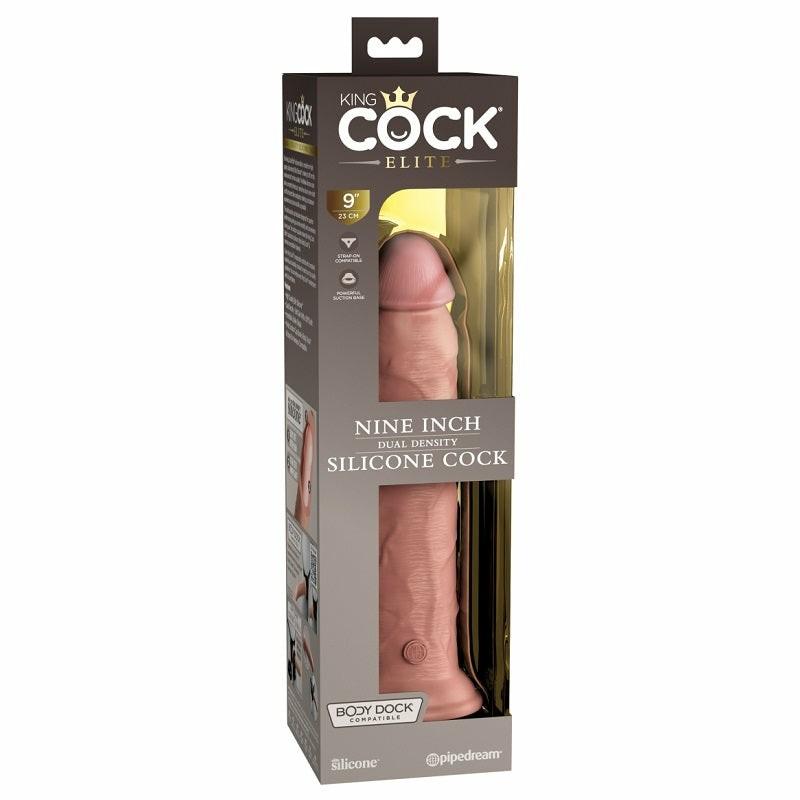 Realistic | King Cock Elite 9” Silicone Cock Light Dildos Realistic