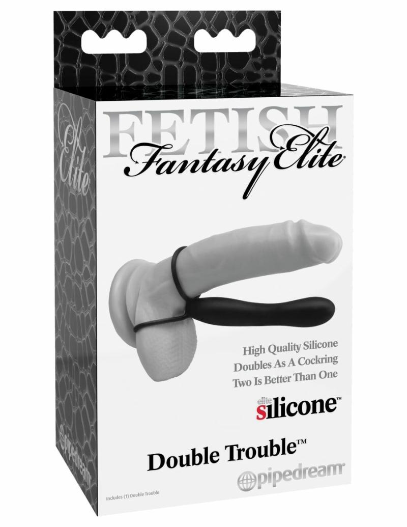 Rubber Rings | Fetish Fantasy Elite Double Trouble Cock Rings Rubber Rings