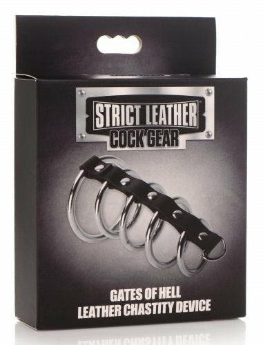 Rubber Rings | Leather Gates of Hell Leather Chastity Device Cock Rings Rubber Rings