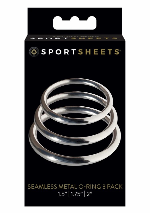 Rubber Rings | Seamless Metal O-Ring 3 Pack Cock Rings Rubber Rings