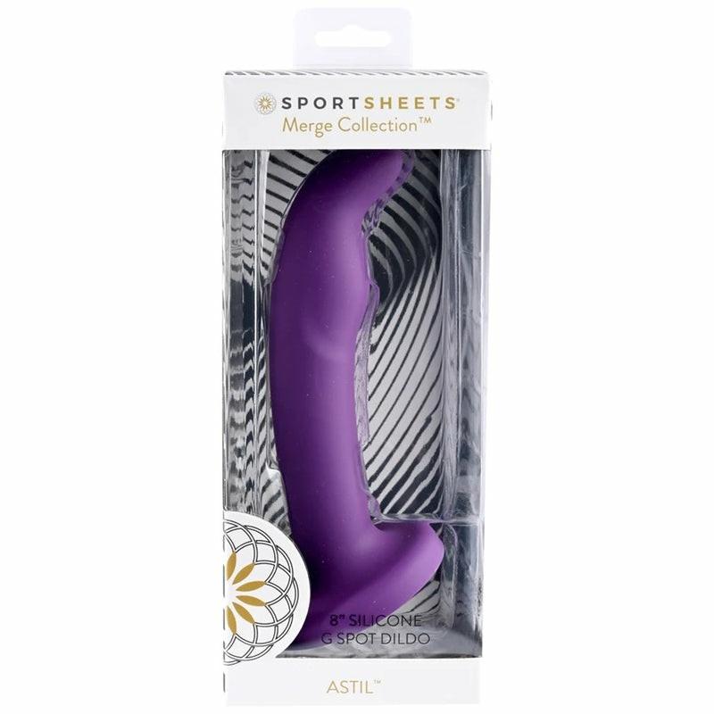 Strap-Ons & Harness | Astil 8” Silicone Dildo Dark Purple Dildos Strap-Ons & Harness