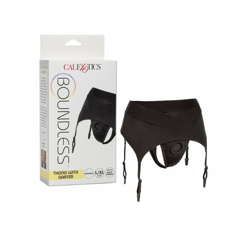 Strap-Ons & Harness | Boundless Thong with Garter Large/X-Large Dildos Strap-Ons & Harness