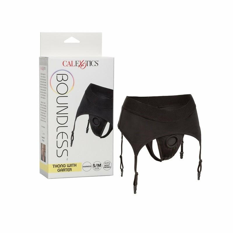 Strap-Ons & Harness | Boundless Thong with Garter Small/Medium Dildos Strap-Ons & Harness