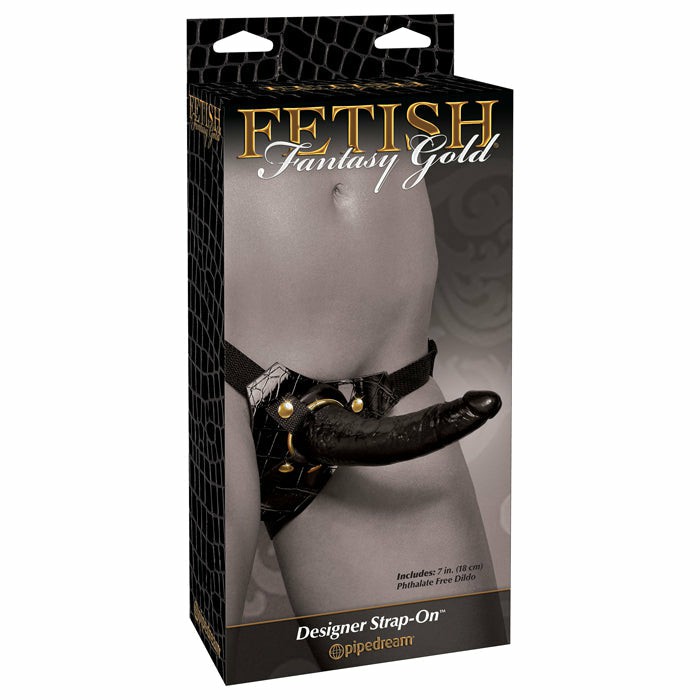 Strap-Ons & Harness | Fetish Fantasy Gold Designer Strap-On Dildos Strap-Ons & Harness