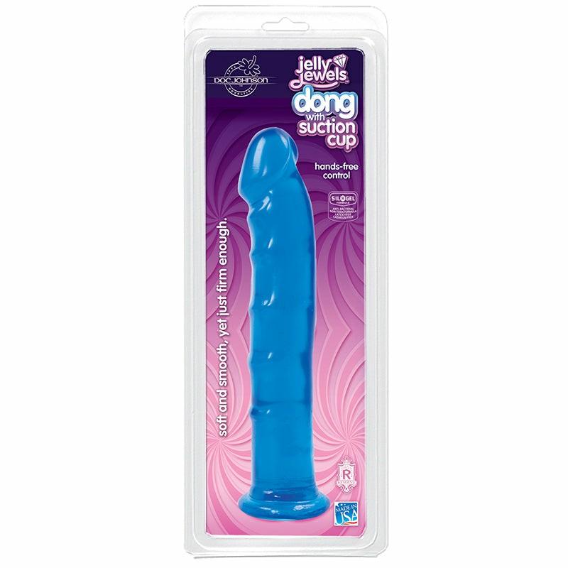 Strap-Ons & Harness | Jelly Jewel Dong with Suction Cup Sapphire Dildos Strap-Ons & Harness