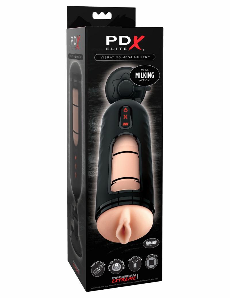 Vaginal | PDX Elite Vibrating Mega Milker Masturbators Vaginal