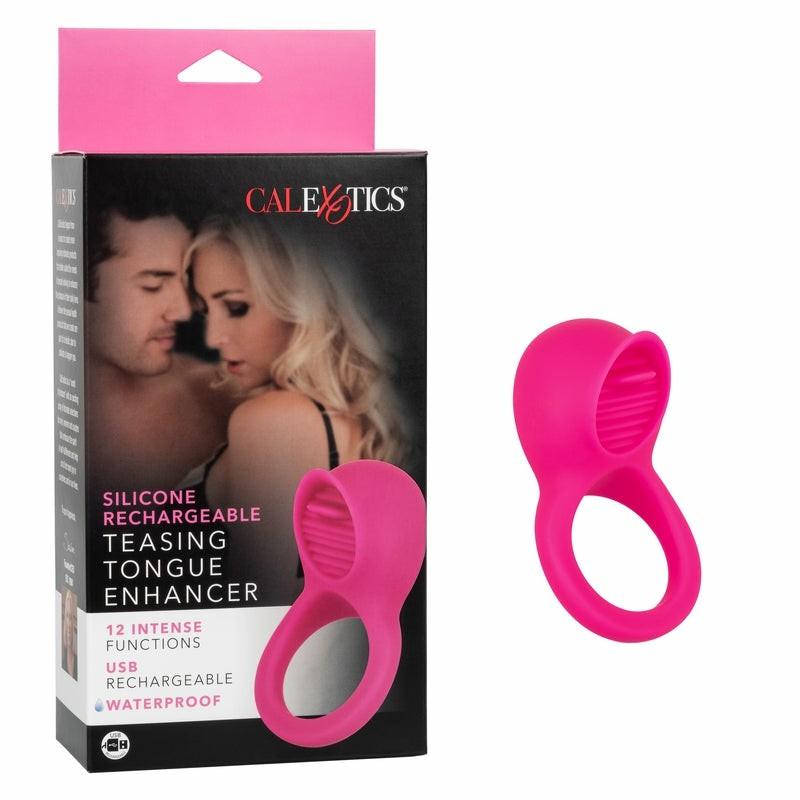 Vibrating Cock Rings | Silicone Teasing Tongue Enhancer Cock Rings Vibrating Cock Rings