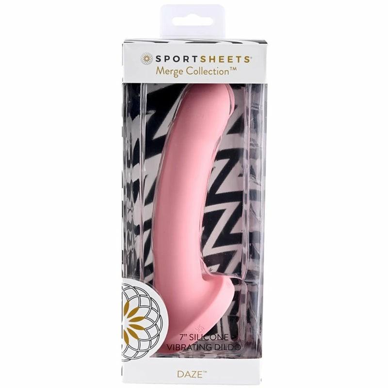 Vibrating Dildos | Daze 7” Vibrating Silicone Dildo Pink Dildos Vibrating Dildos