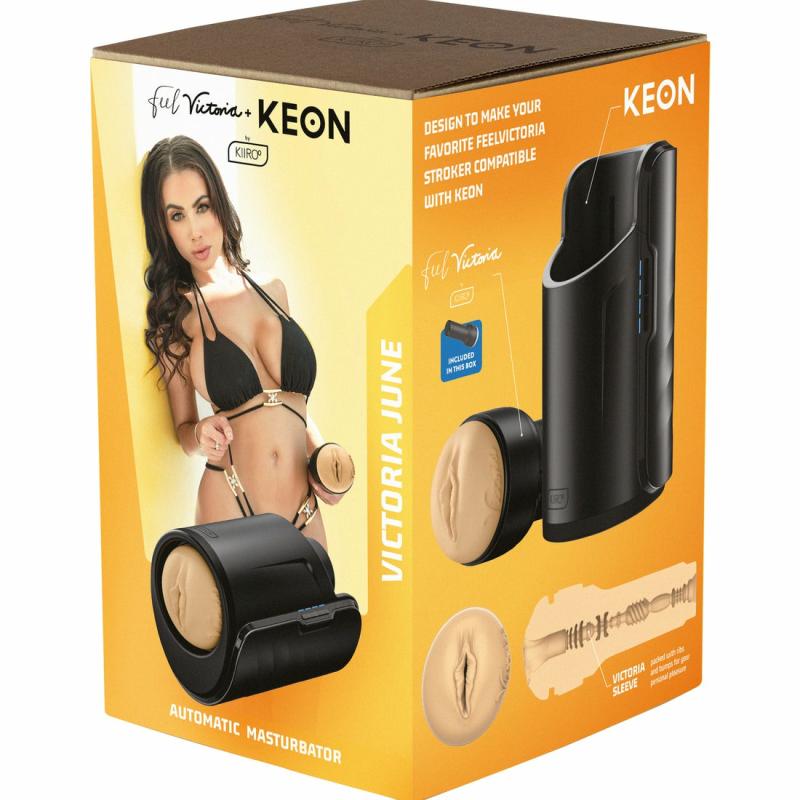 Vibrating Strokers | Feel Victoria June Stroker + Keon Combo Set Masturbators Vibrating Strokers