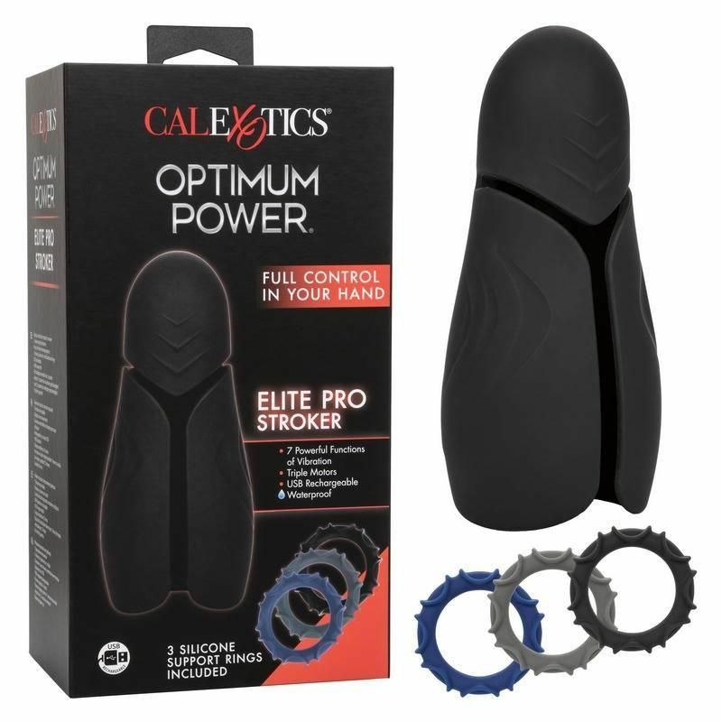 Vibrating Strokers | Optimum Power Elite Pro Stroker Masturbators Vibrating Strokers