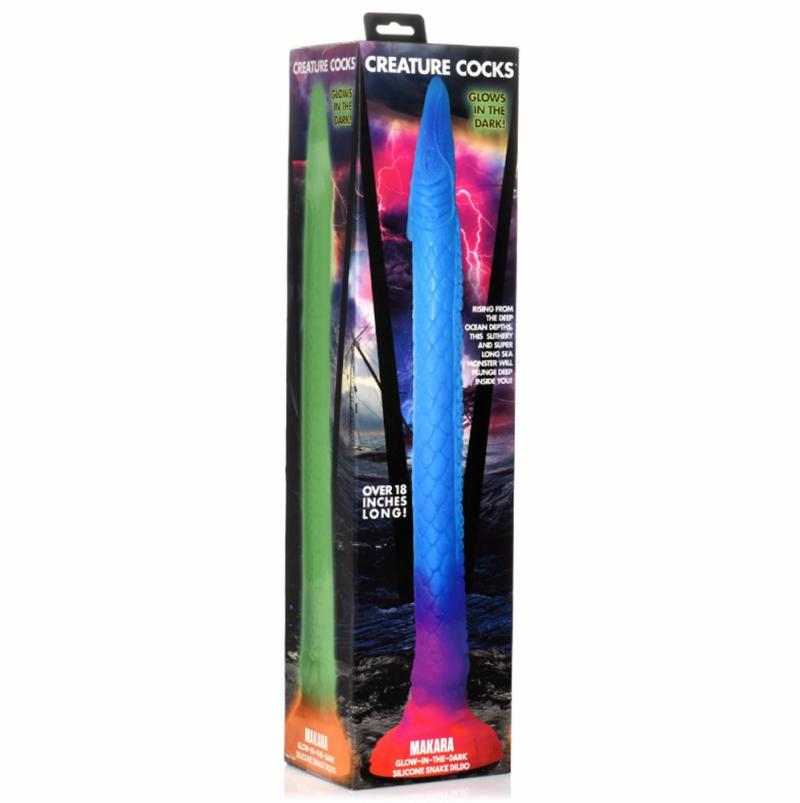 Xl Dildos | Makara Glow-In-Dark Silicone Snake Dildo Dildos Xl Dildos