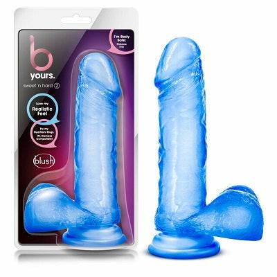 Realistic | B Yours Blue Sweet n Hard 2 Dildo Dildos Realistic