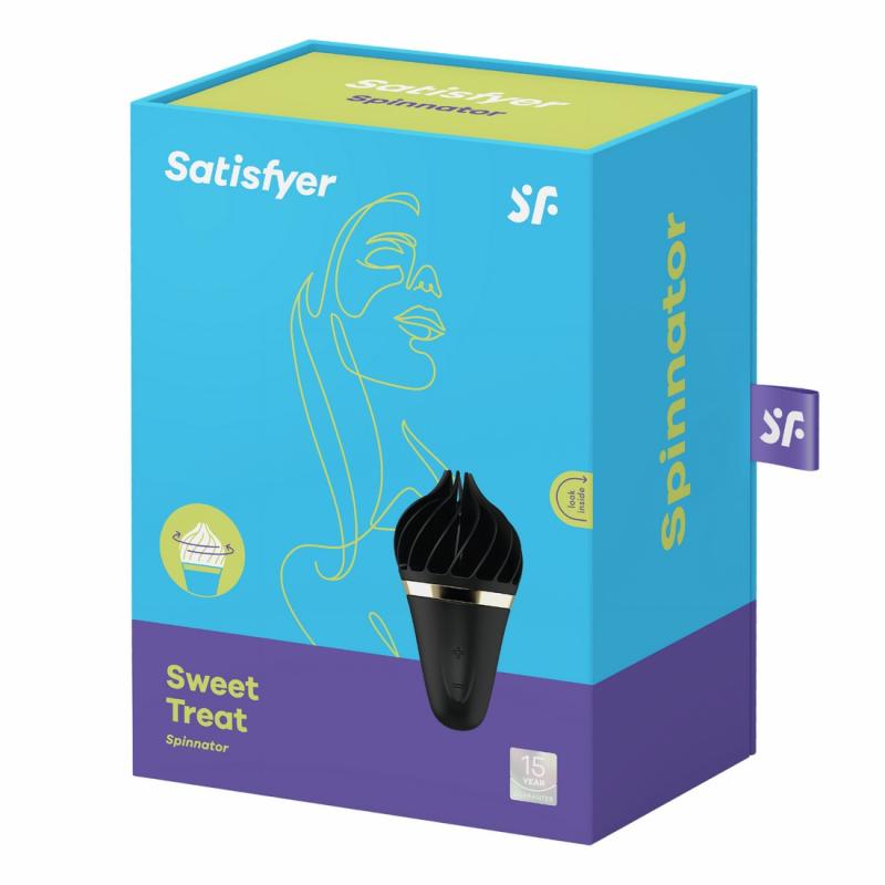 Clitoral Vibrators | Sweet Treat Spinnator Black Clitoral Vibrators Clitoral Vibrators