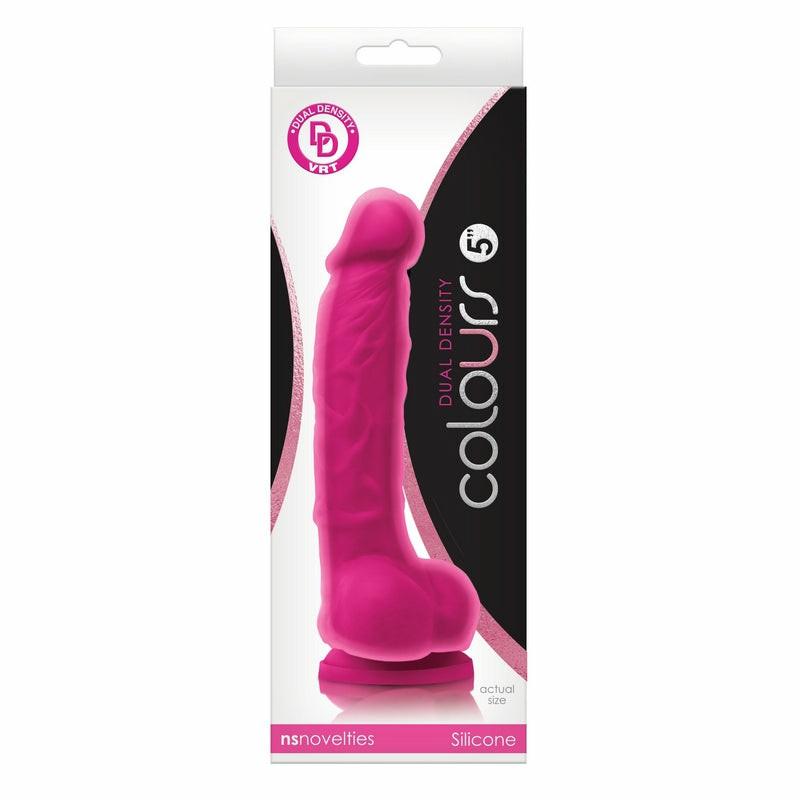 Realistic | Colours Dual Density 5” Dildo Pink Dildos Realistic