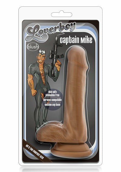 Realistic | Loverboy Mocha Captain Mike Dildos Realistic