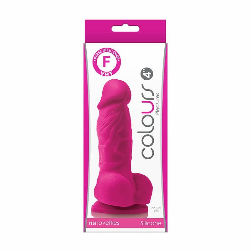 Realistic | Colors Pleasures 4” Dildo Pink Dildos Realistic