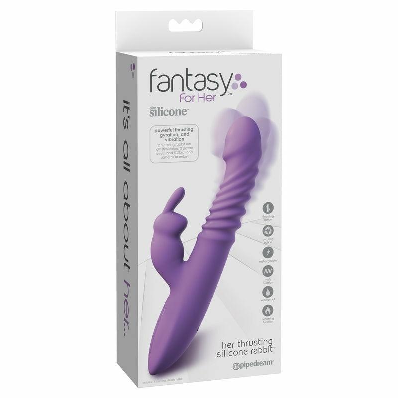 Clitoral Vibrators | Fantasy For Her Her thrusting Silicone Rabbit Clitoral Vibrators Clitoral Vibrators